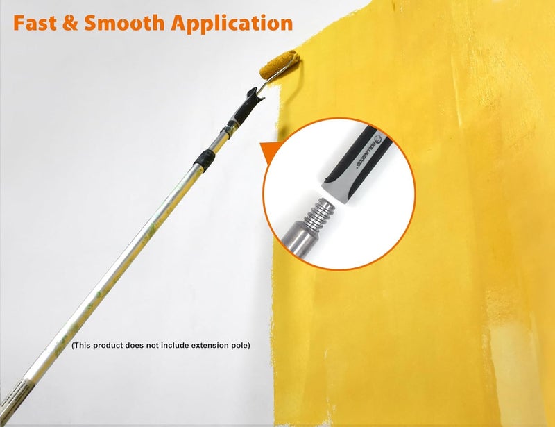Rolling Dog Mini Roller - 4 Inch Jumbo Microfiber Small Paint Roller Covers 3/8” Nap - Image 5